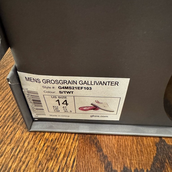 G/fore Men's Grosgrain Gallivanter Golf Shoe NWT - Picture 6 of 6
